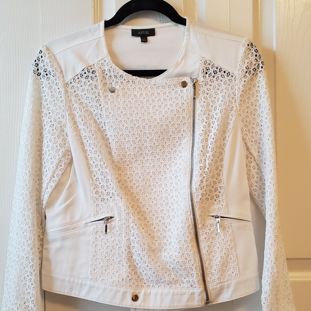 Apt. 9 lace moto jacket NWOT